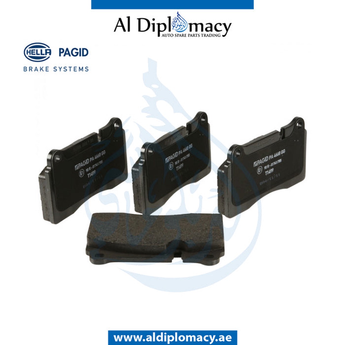 VOLKSWAGEN BRAKE FRONT PAD - HELLA 7L6698151E 8DB 355.011-851