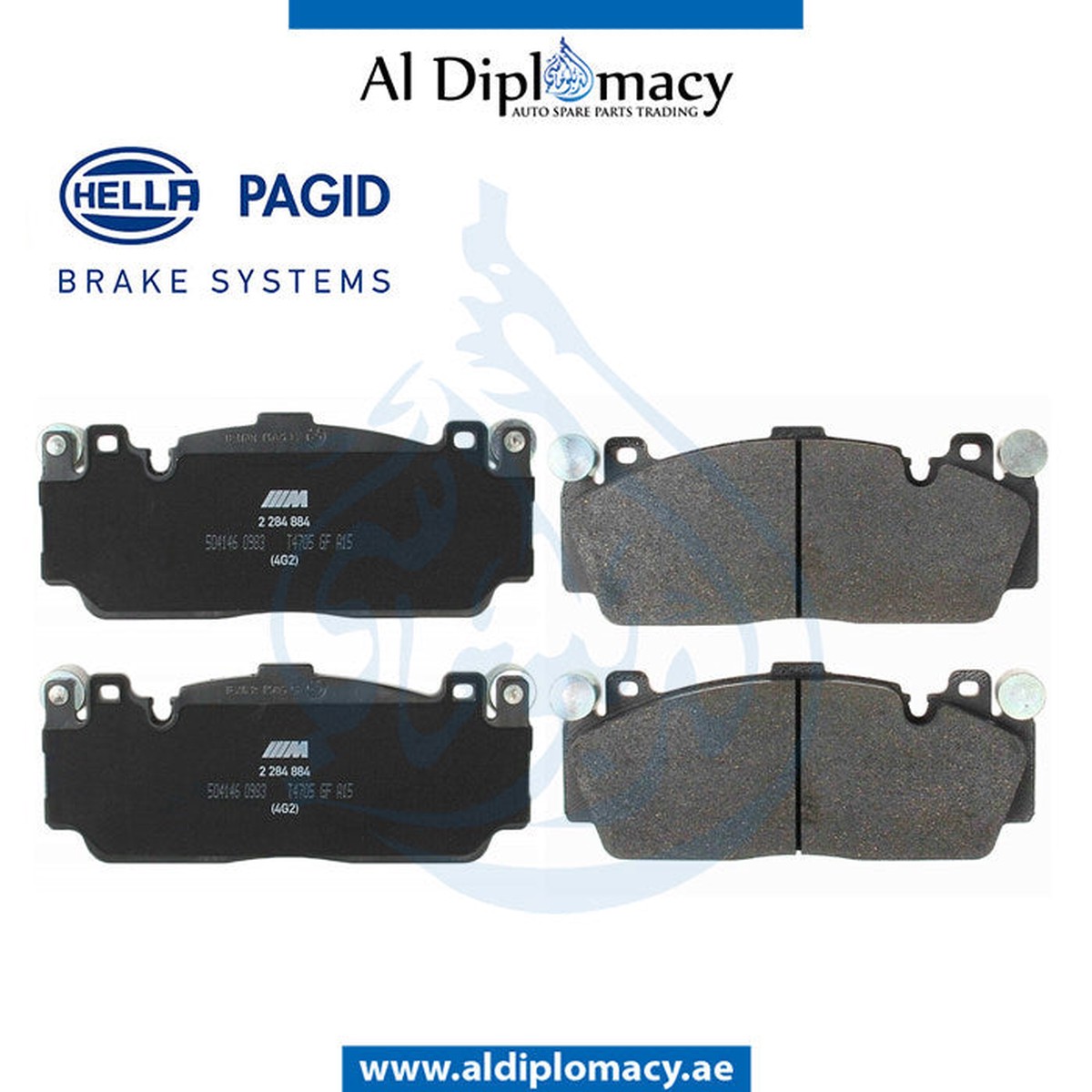 BMW 2 SERIES F87 FRONT BRAKE PAD - 34112284869 HELLA 8DB 355 019-991