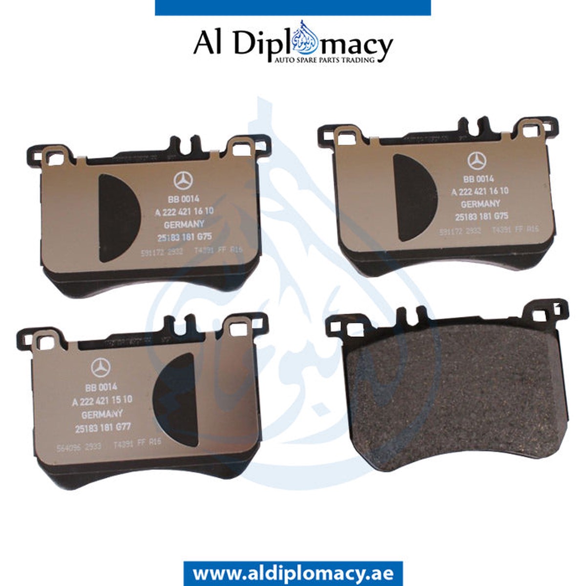 ORIGINAL MERCEDES-BENZ S CLASS W222 FRONT BRAKE PAD - A0084200120