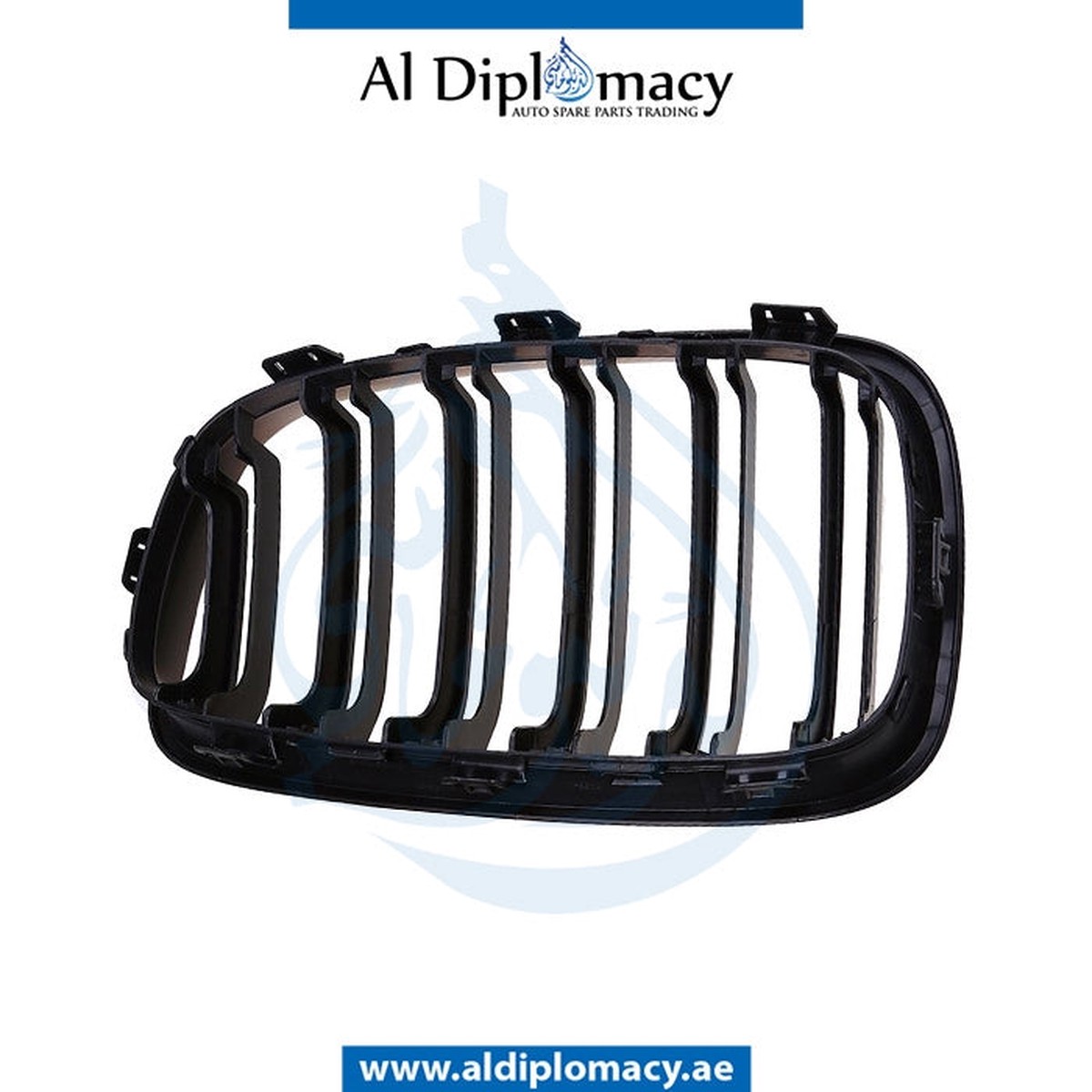 BMW 1 SERIES F20 SHOW GRILLE, CHROME & BLACK, RIGHT - TAIWAN 51137262118