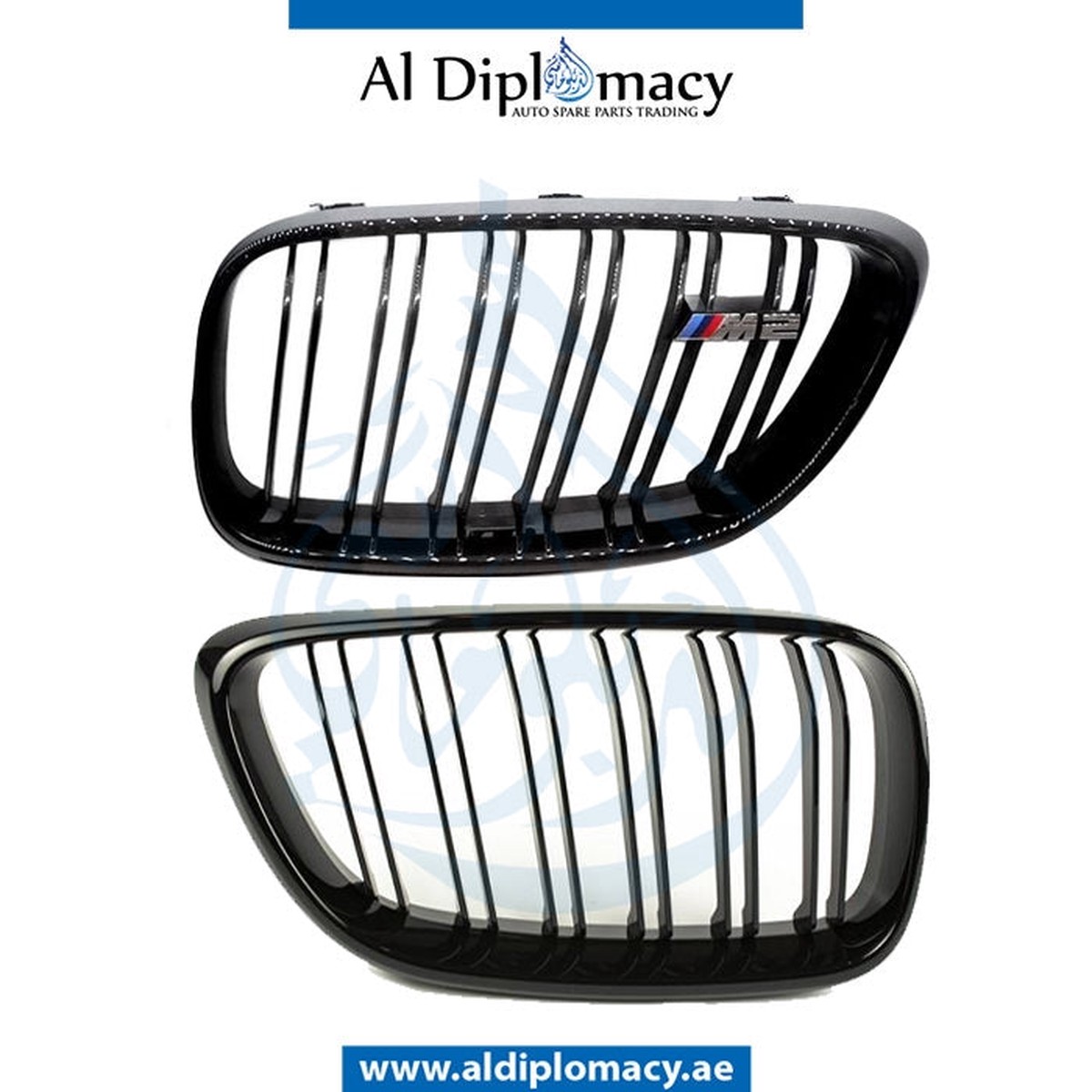 BMW 2 SERIES F22 SHOW GRILLE, 2 LINE M2 STYLE, SET - TAIWAN 51712355447 51712355448