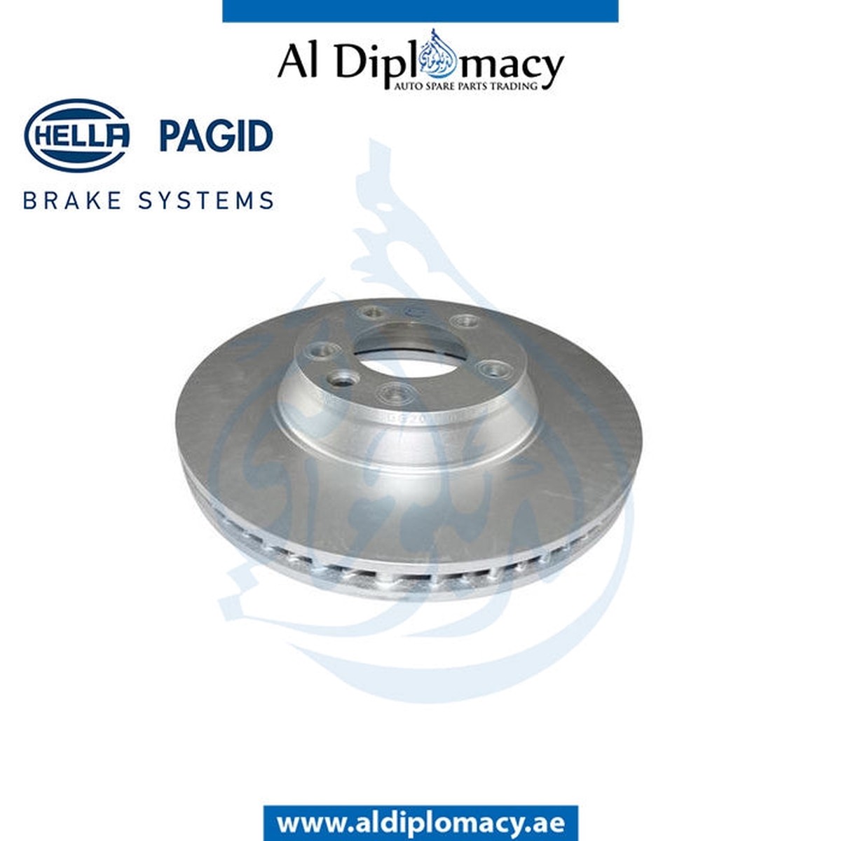 AUDI BRAKE DISC - 95535140150 HELLA 7L6615301E 8DD 355 109-761