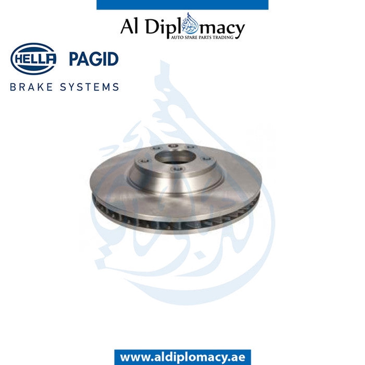 AUDI BRAKE DISC - 95535140250 HELLA 7L6615302E 8DD 355 109-781