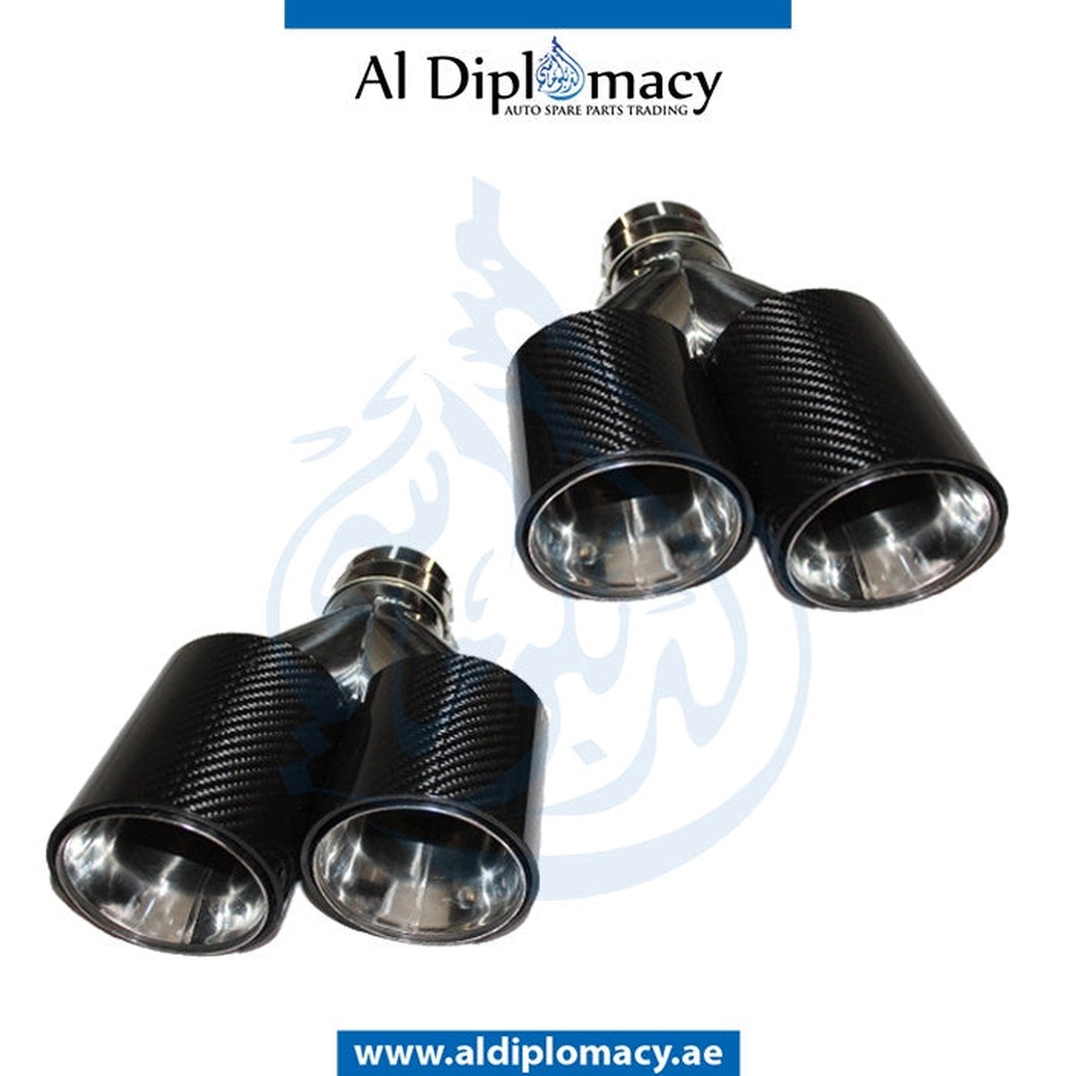 BMW EXHAUST TAILPIPE TIP, CARBON, SET - CHINA