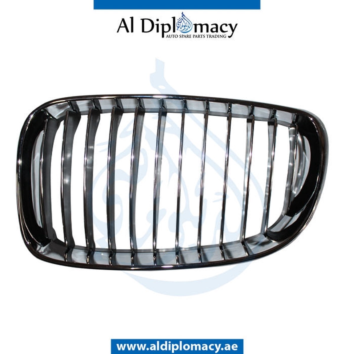 BMW 1 SERIES E81 SHOW GRILLE, CHROME & BLACK, LEFT - TAIWAN 51137179655