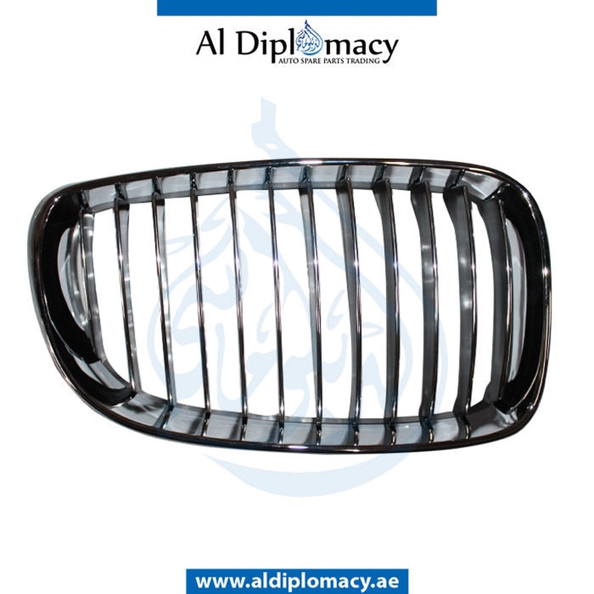 BMW 1 SERIES E81 SHOW GRILLE, CHROME & BLACK, RIGHT - TAIWAN 51137179656