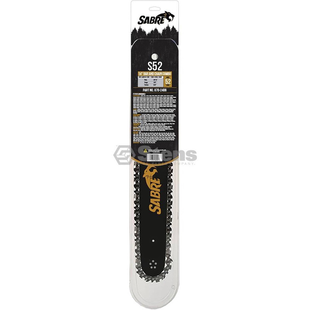 Sabre 14" Bar & Chain Combo 3/8LP .050" 52DL