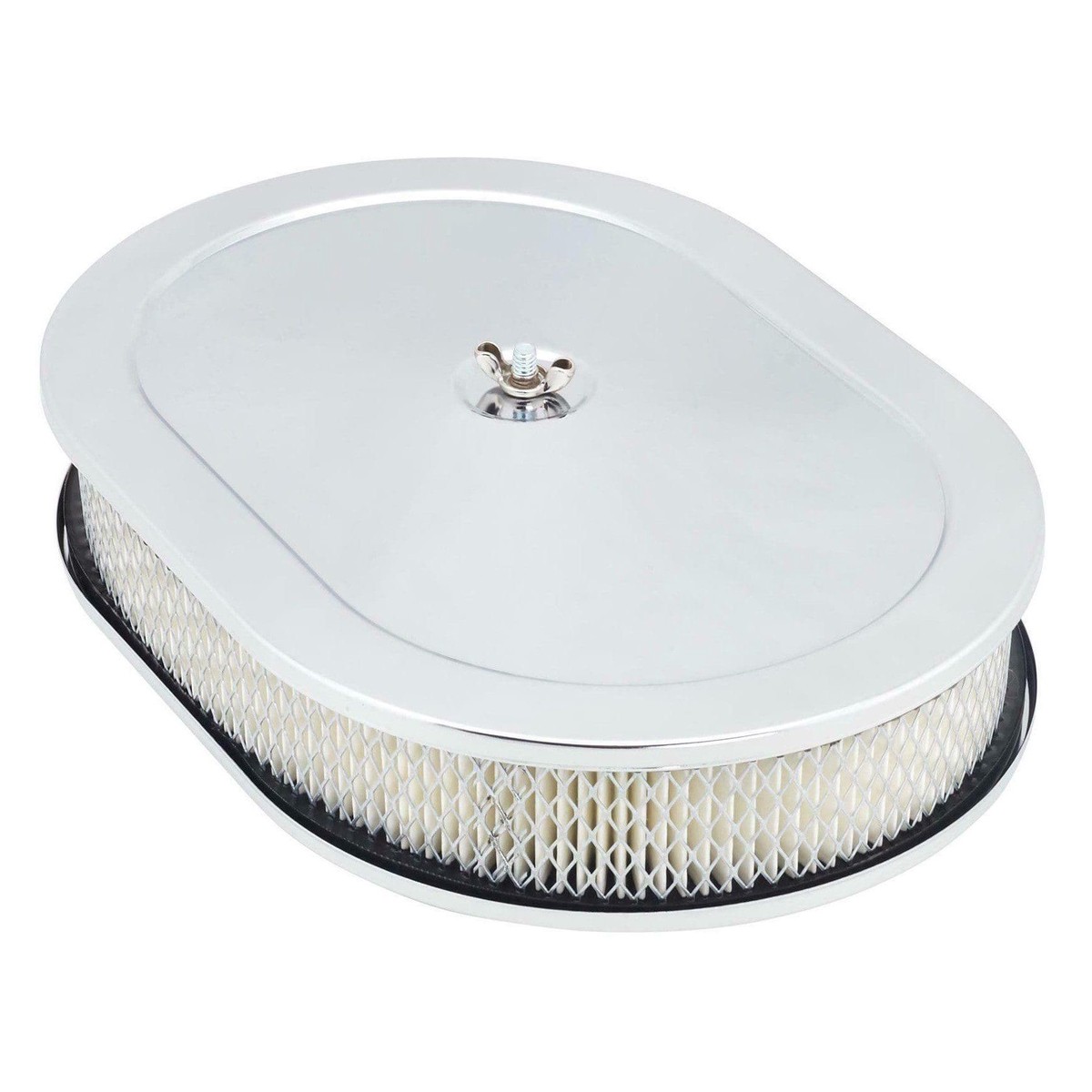 12 x 2 Chrome Oval Air Cleaner