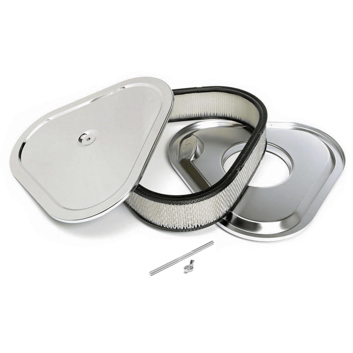14 x 3 Chrome Triangular Air Cleaner / Filter