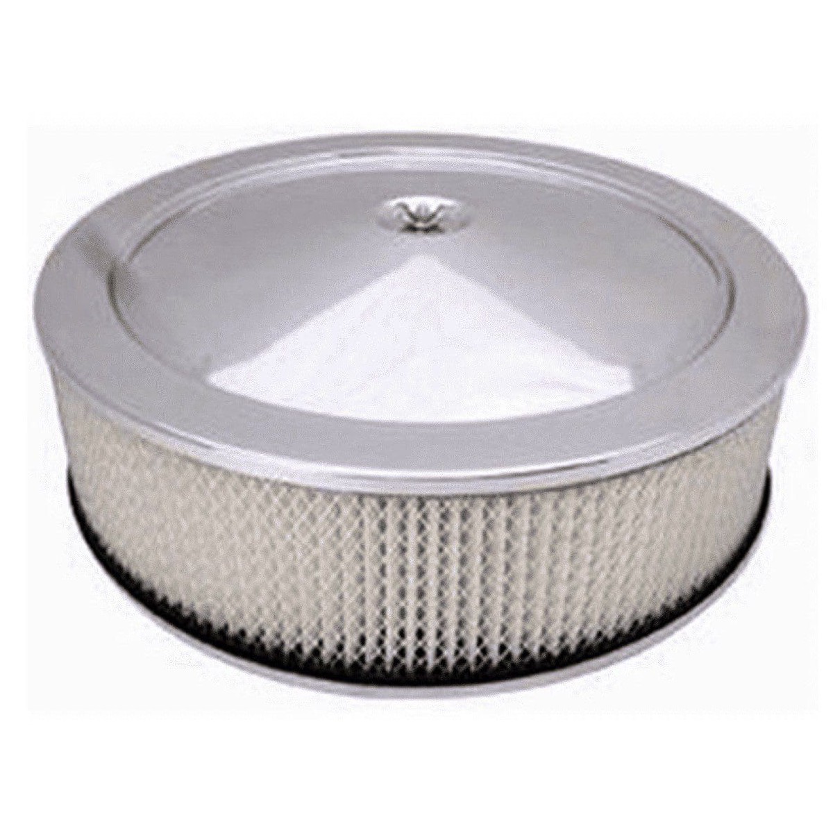 14 x 4 Chrome Air Cleaner / Filter With Recessed Base  Holley, Edelbrock