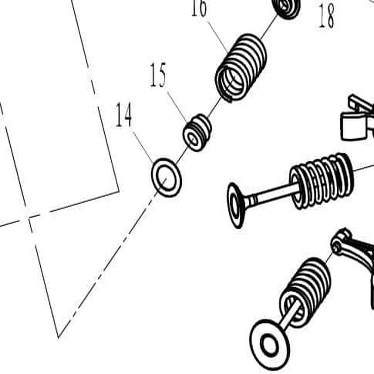 166F-010003 Oil seal. valve #15